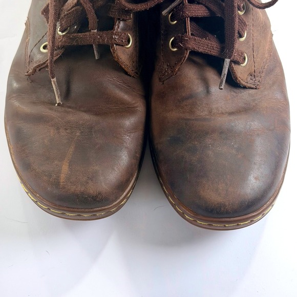 Dr. Martens Tobias Boots Mens 9 Womens 10 Brown Leather Lace Up Combat AW004